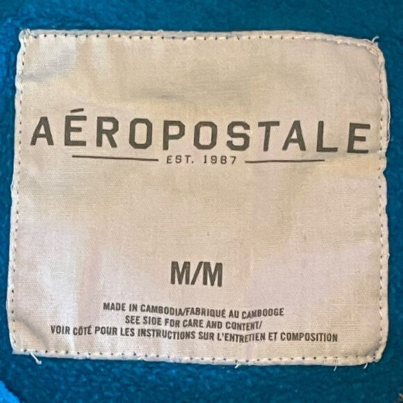 Aeropostale University So. Cal Blue Zip Front Hoodie Sweat Jacket size Medium - Picture 2 of 11